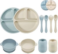 Mejores Alternativas a los Platos de Silicona para Bebé