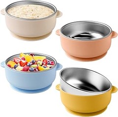 Cuáles son los mejores materiales para cuencos de bebé