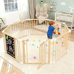Parques de madera para bebé