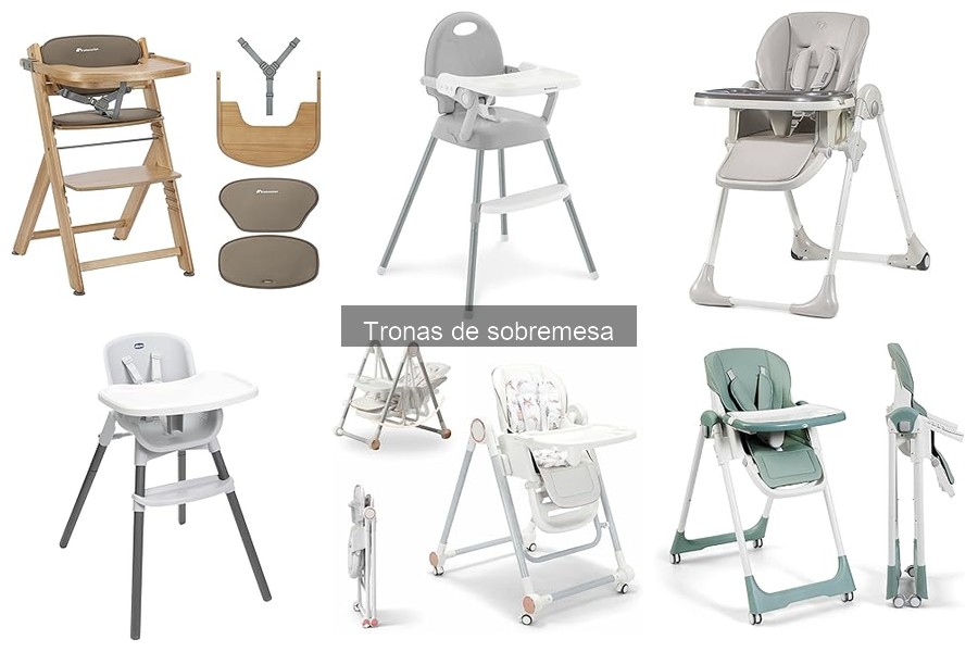 Accesorios útiles para tronas de sobremesa para bebés