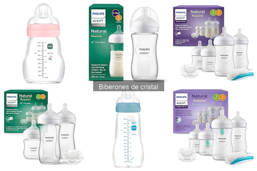 Alternativas a los biberones de cristal para bebés