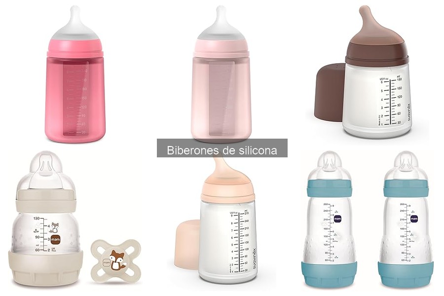 Alternativas a los biberones de silicona para bebés