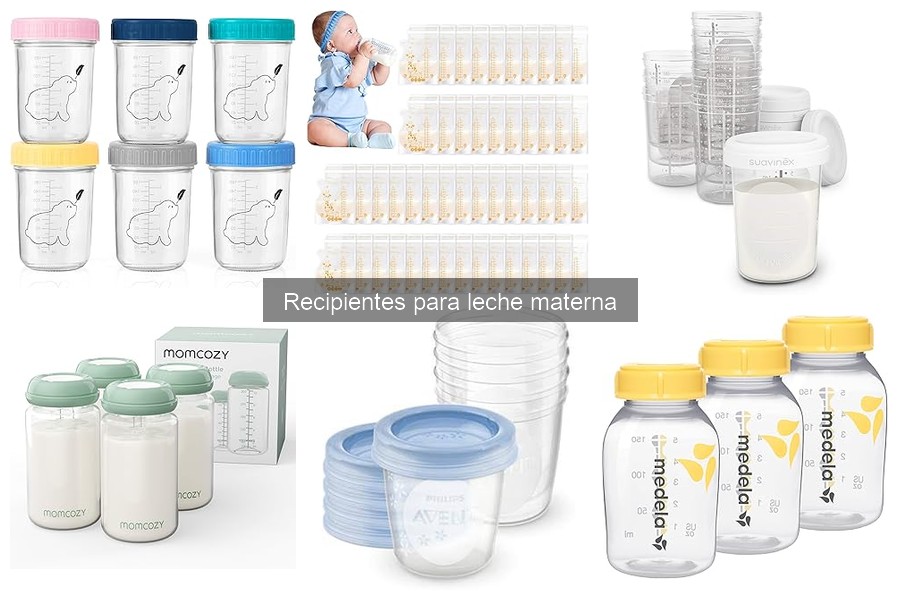 Alternativas a los recipientes para leche materna