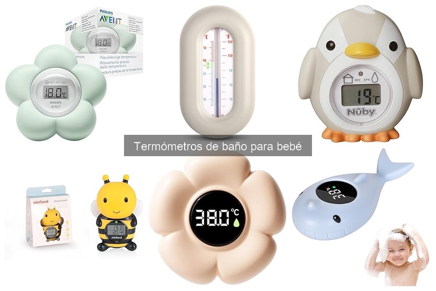 Alternativas a los termómetros de baño para bebés