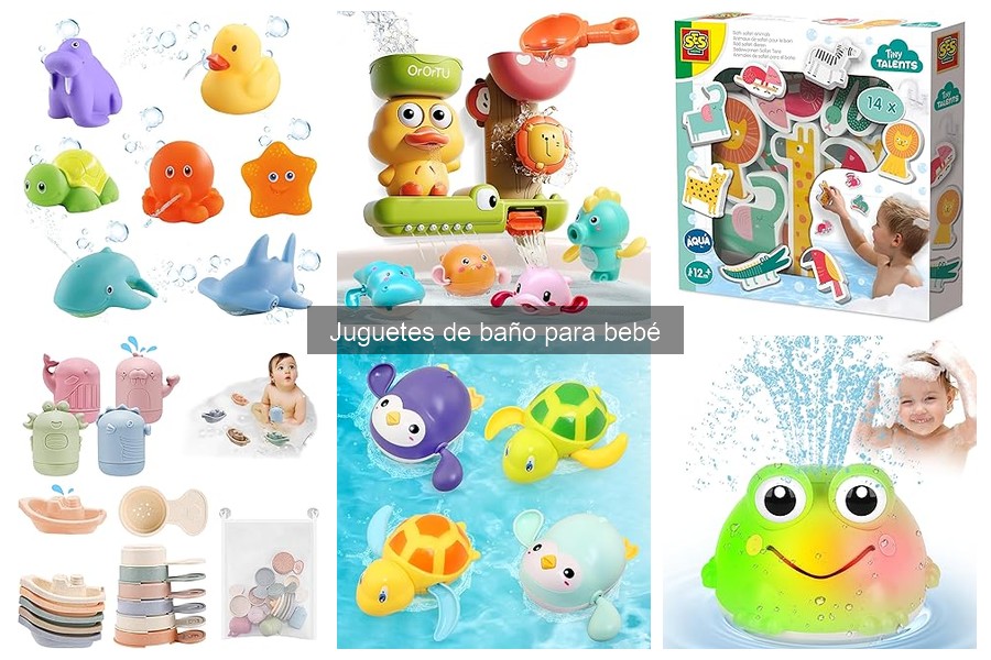 Alternativas divertidas a juguetes de baño para bebés