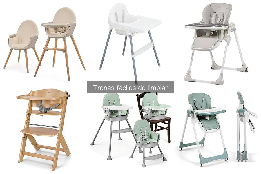 Alternativas prácticas a tronas fáciles de limpiar para bebés