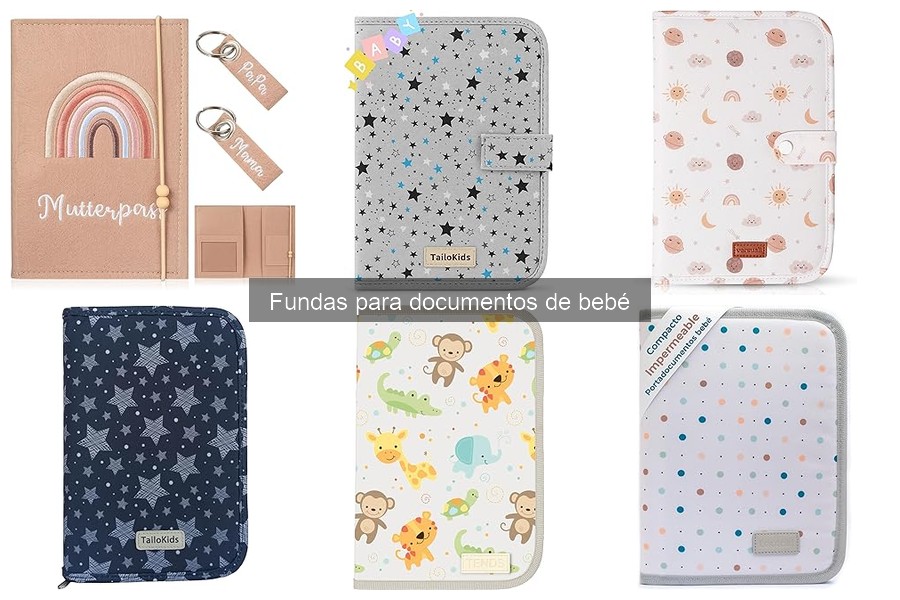 Beneficios de usar fundas para documentos de bebé