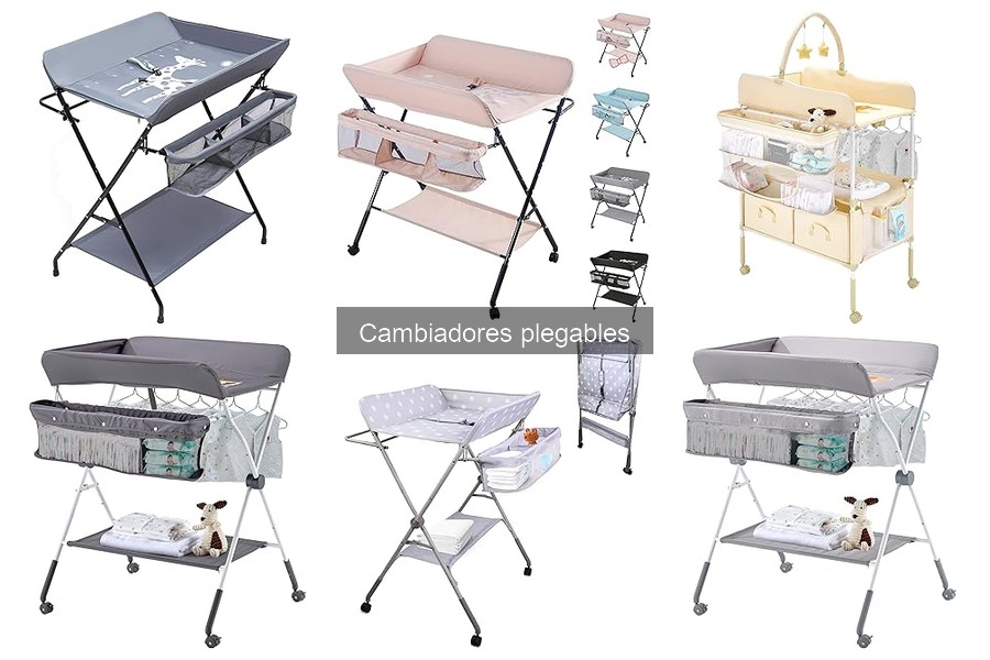 Cambiadores plegables con características especiales para tu bebé