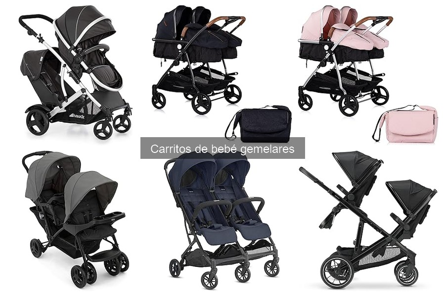 Carritos de bebé gemelares ideales para actividades al aire libre