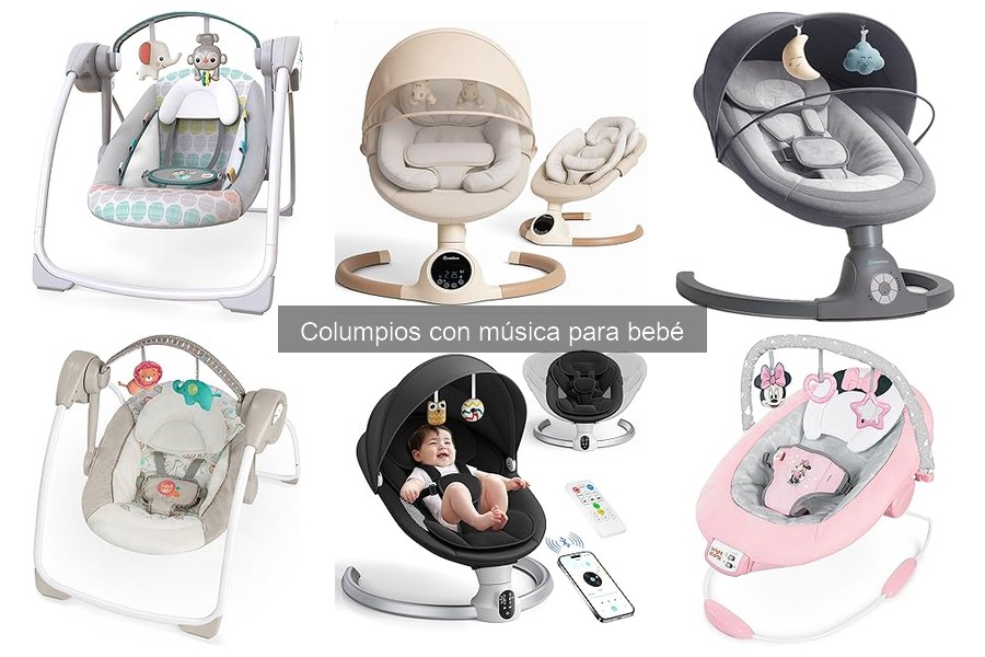 Columpios con música para bebé: características y beneficios