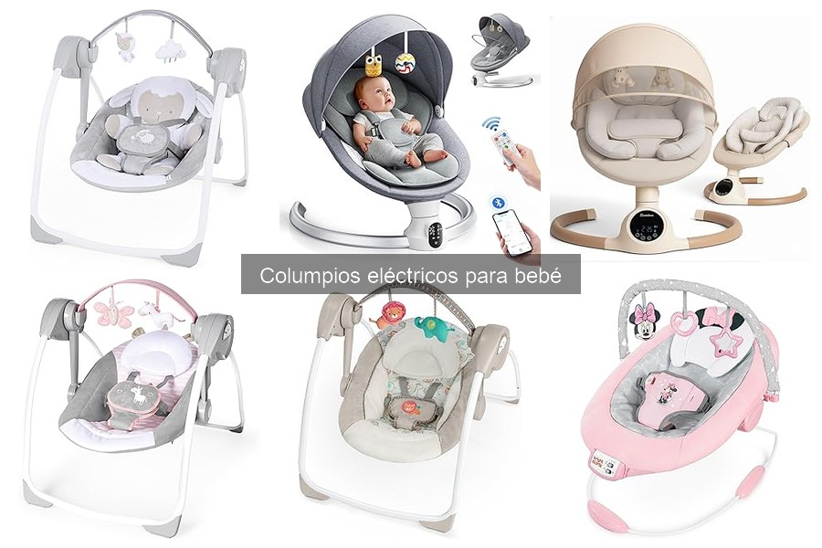 Columpios eléctricos para bebé con funciones especiales
