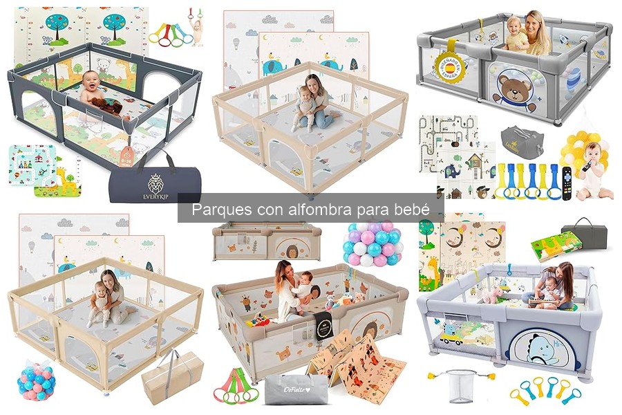 Cómo elegir el parque con alfombra para bebé ideal
