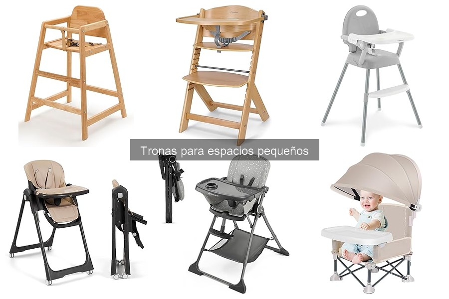 Cómo elegir la mejor trona para espacios pequeños
