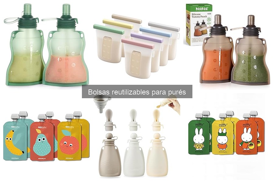 Cómo usar correctamente las bolsas reutilizables para purés