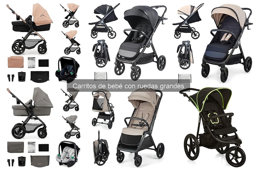 Cómo usar y mantener un carrito de bebé con ruedas grandes