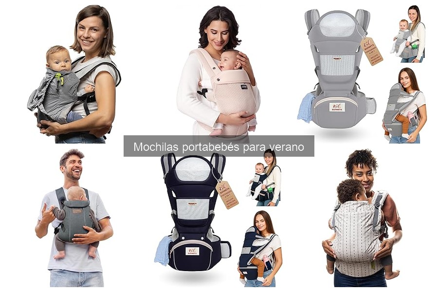 Comparativa de mochilas portabebés y sistemas de transporte para verano