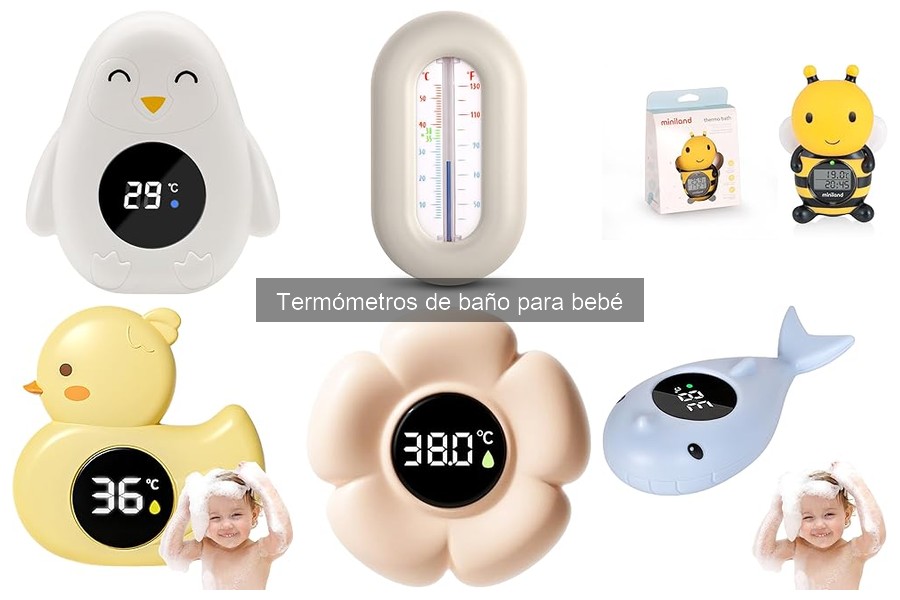 Comparativa de termómetros de baño y otros tipos de termómetros