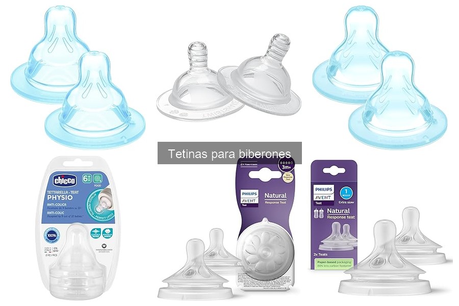 Comparativa de tetinas de flujo lento y rápido para bebés