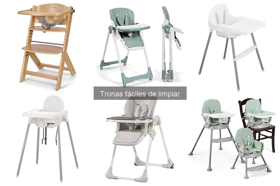 Comparativa de tronas fáciles de limpiar: Mejores marcas 2023
