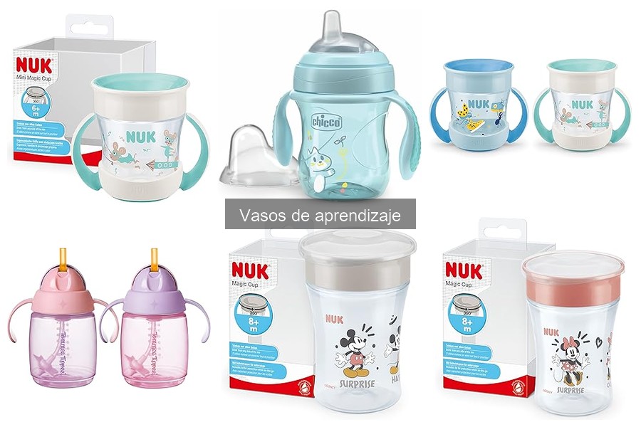 Comparativa vasos de aprendizaje: boquilla dura vs blanda