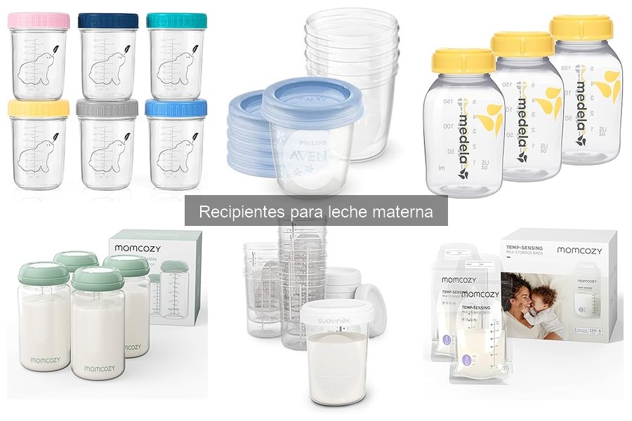 ¿Cuánto tiempo se puede almacenar leche materna en recipientes?