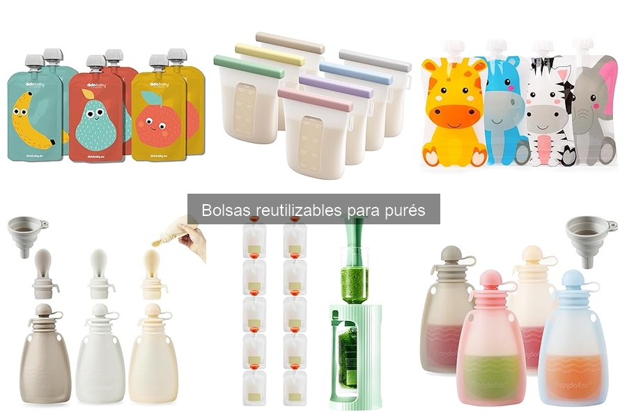 Dónde comprar bolsas reutilizables para purés de bebé