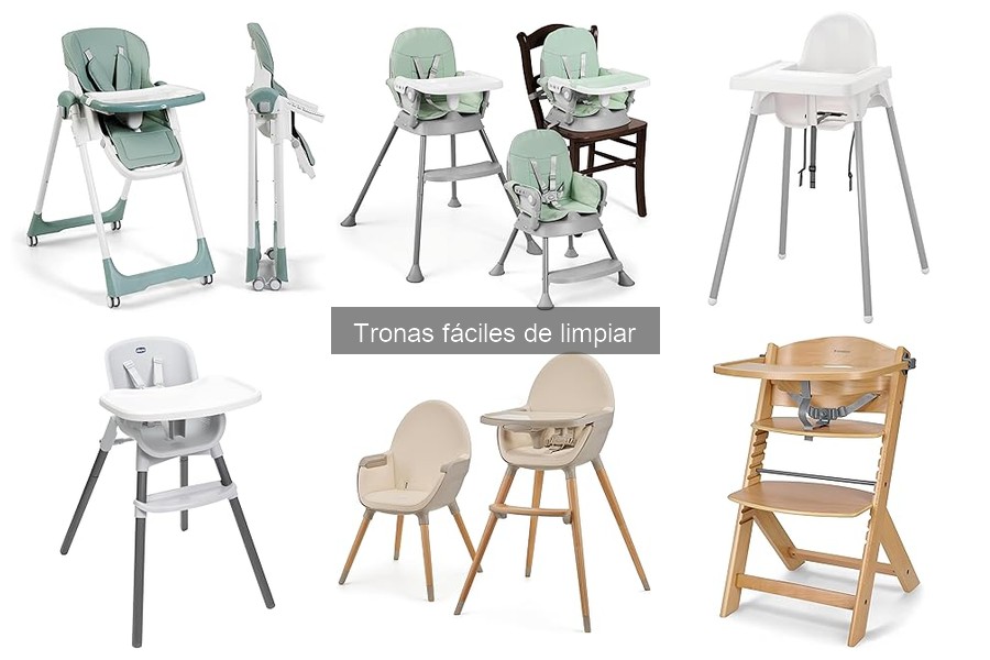 Dónde comprar tronas fáciles de limpiar: guía de opciones