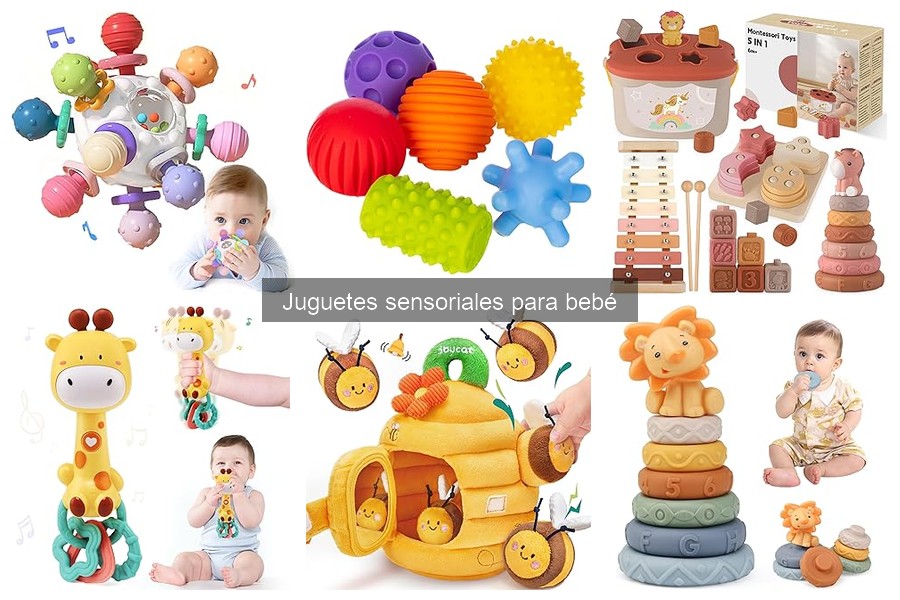 Ideas de juegos interactivos con juguetes sensoriales para bebés