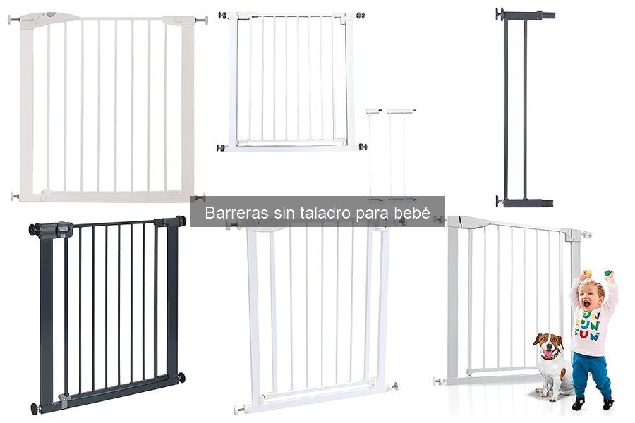 Instalación fácil de barreras sin taladro para bebés