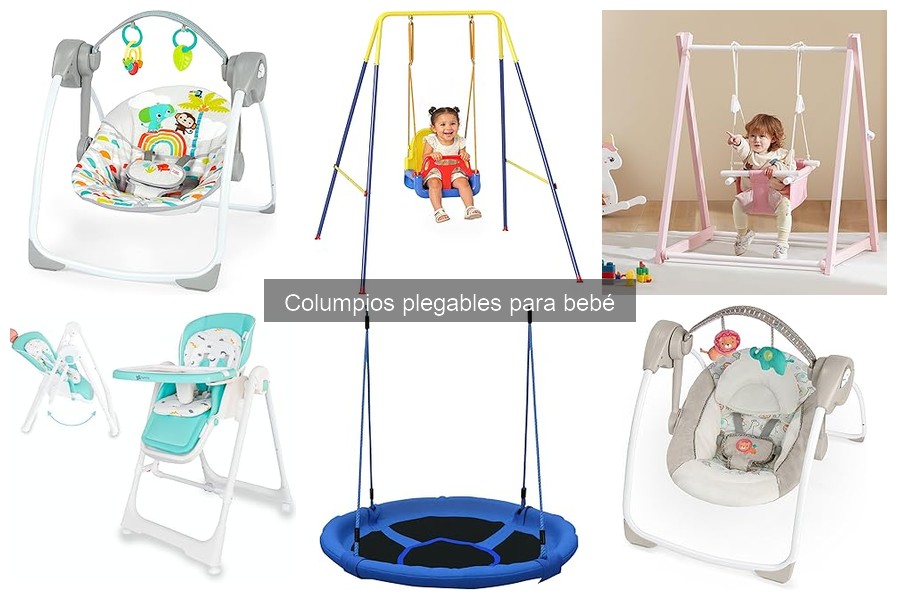 ** Instrucciones para instalar un columpio plegable para bebés