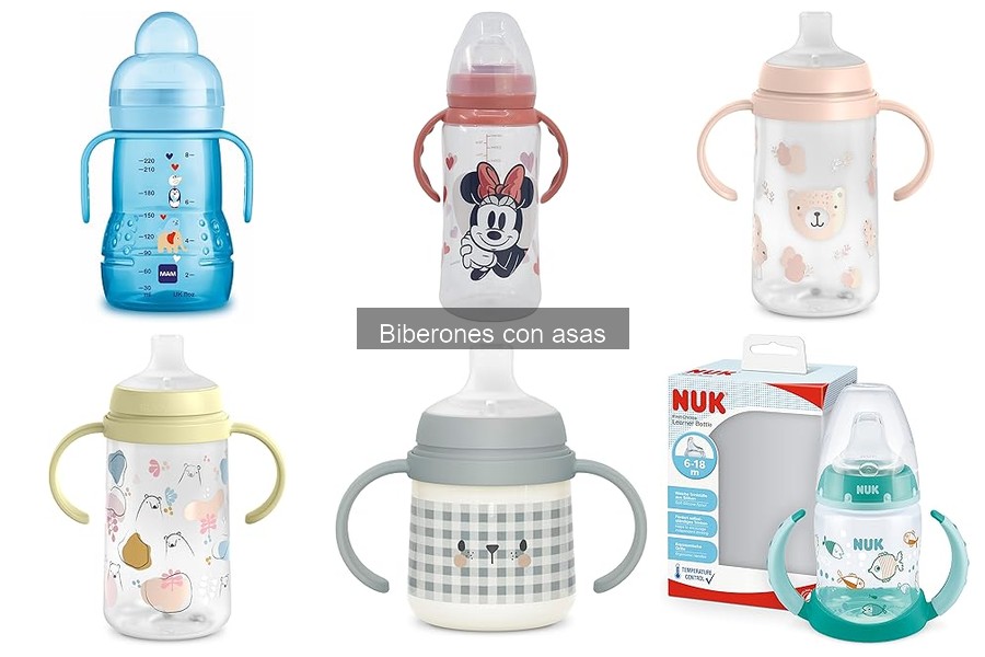 Materiales seguros para biberones con asas para tu bebé