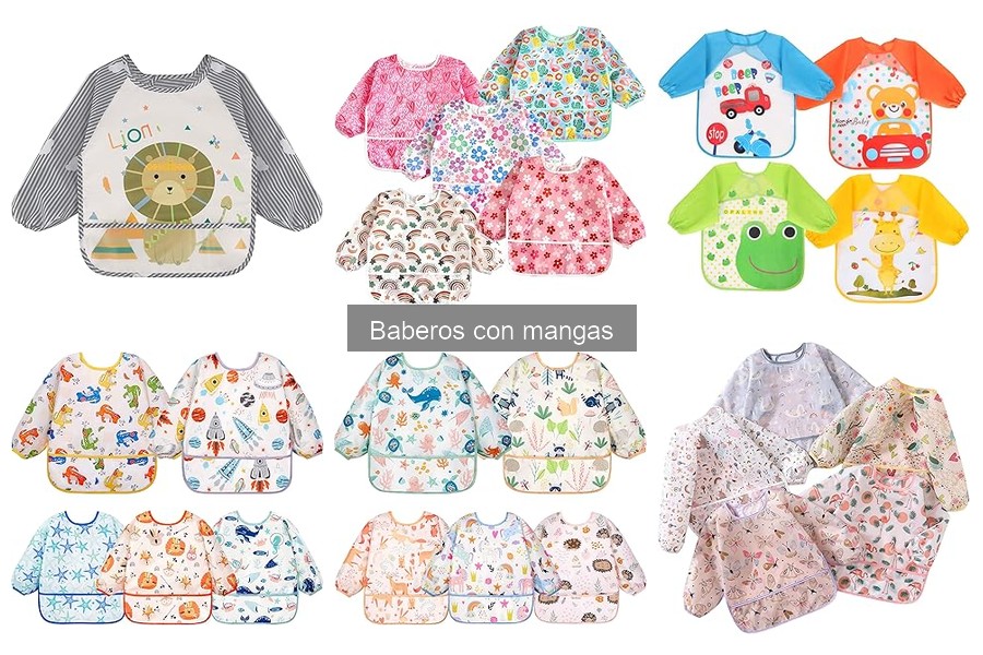 Mejores baberos con mangas para niños pequeños: comparativa