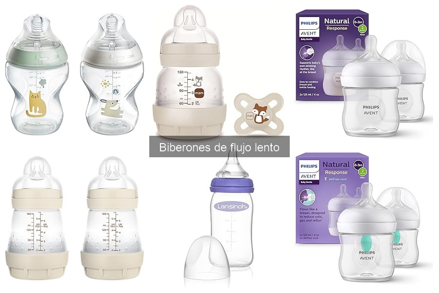 Mejores biberones de flujo lento para recién nacidos