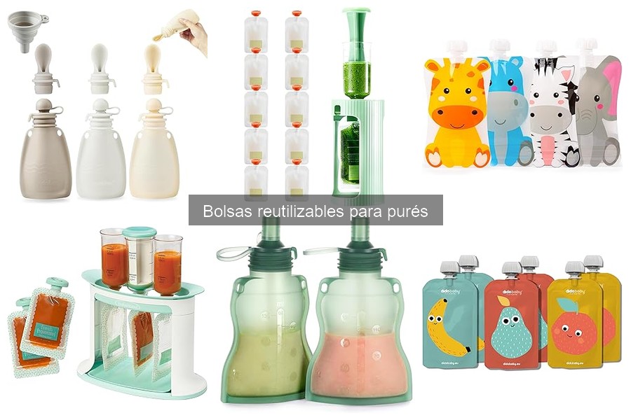Mejores bolsas reutilizables para purés de bebés en 2023