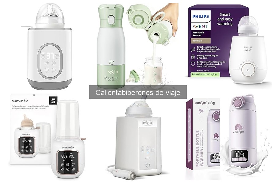 Mejores calientabiberones de viaje para padres primerizos