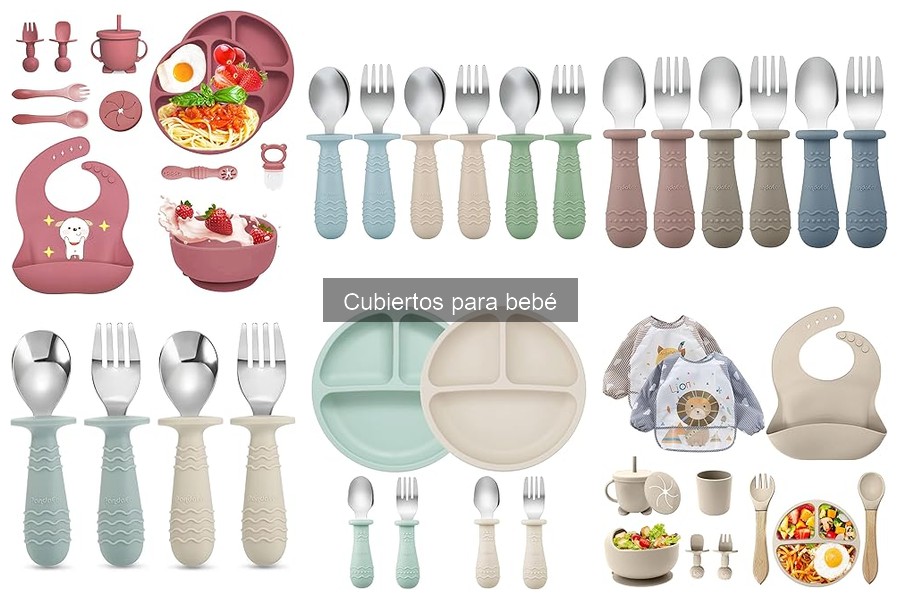 Mejores cubiertos para bebés de 6 a 12 meses: comparativa