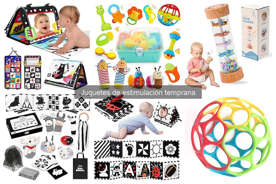 Mejores juguetes de estimulación temprana para bebés de 0 a 6 meses