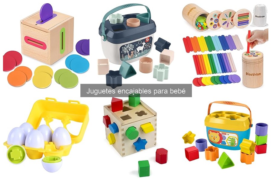 Mejores juguetes encajables para bebés de 6 a 12 meses