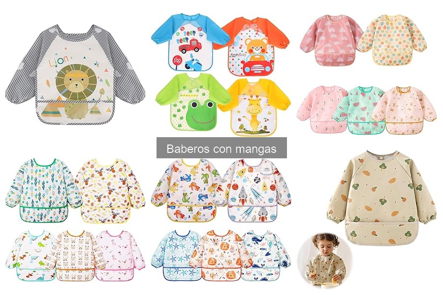 Mejores materiales para baberos con mangas: comodidad y durabilidad