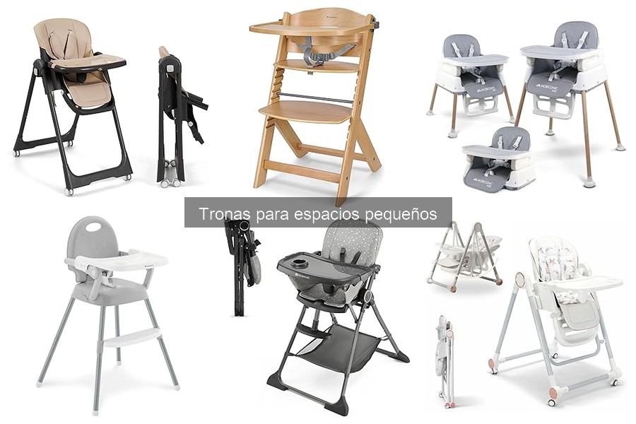 Mejores materiales para tronas en espacios pequeños
