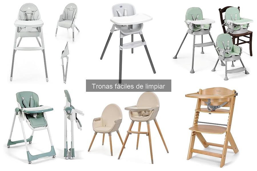 Mejores materiales para tronas fáciles de limpiar