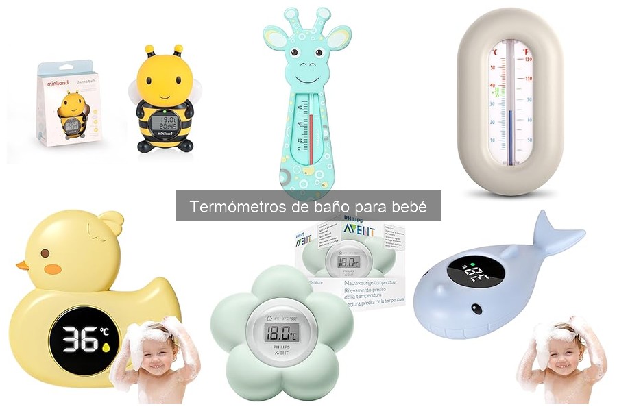 Mejores termómetros de baño para bebés en 2023