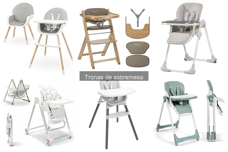 Mejores tronas de sobremesa para espacios reducidos
