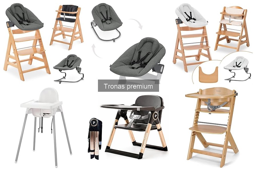 Mejores tronas premium compactas para espacios pequeños