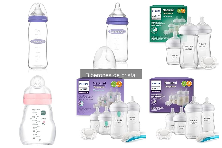 Opiniones sobre biberones de cristal de distintas marcas