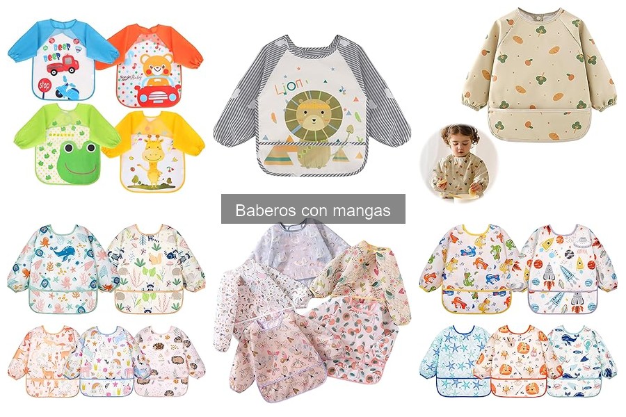 Opiniones sobre los mejores baberos con mangas para bebés