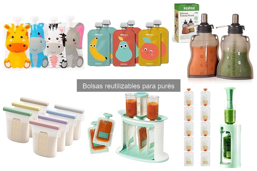 Precio promedio de bolsas reutilizables para purés