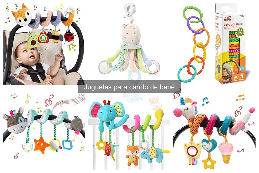 Precios de juguetes para carritos de bebé en varias tiendas