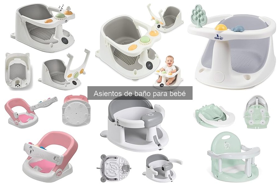 Prevención de accidentes con asiento de baño para bebé