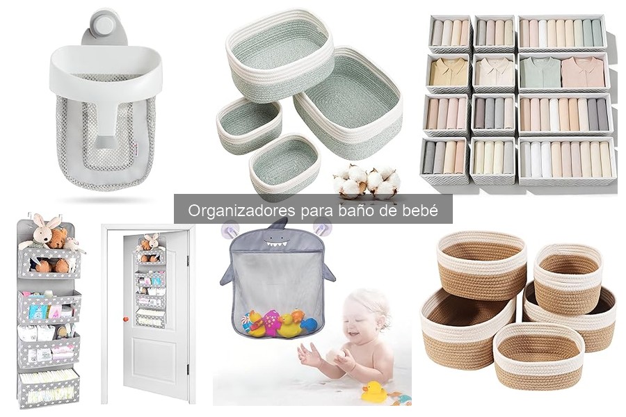 Problemas comunes con organizadores para baño de bebé